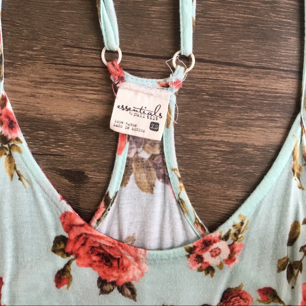 Tilly’s / Full Tilt Mint + Rose Tank - Picture 2 of 4